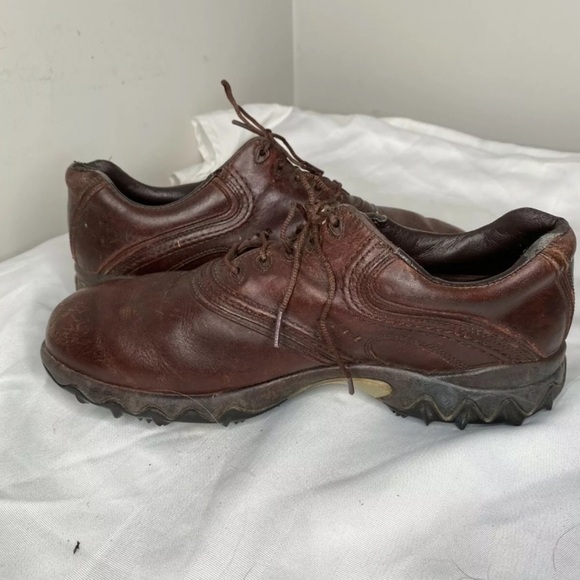 Footjoy Golf Shoes Cleats Leather Contour wide - Picture 5 of 9